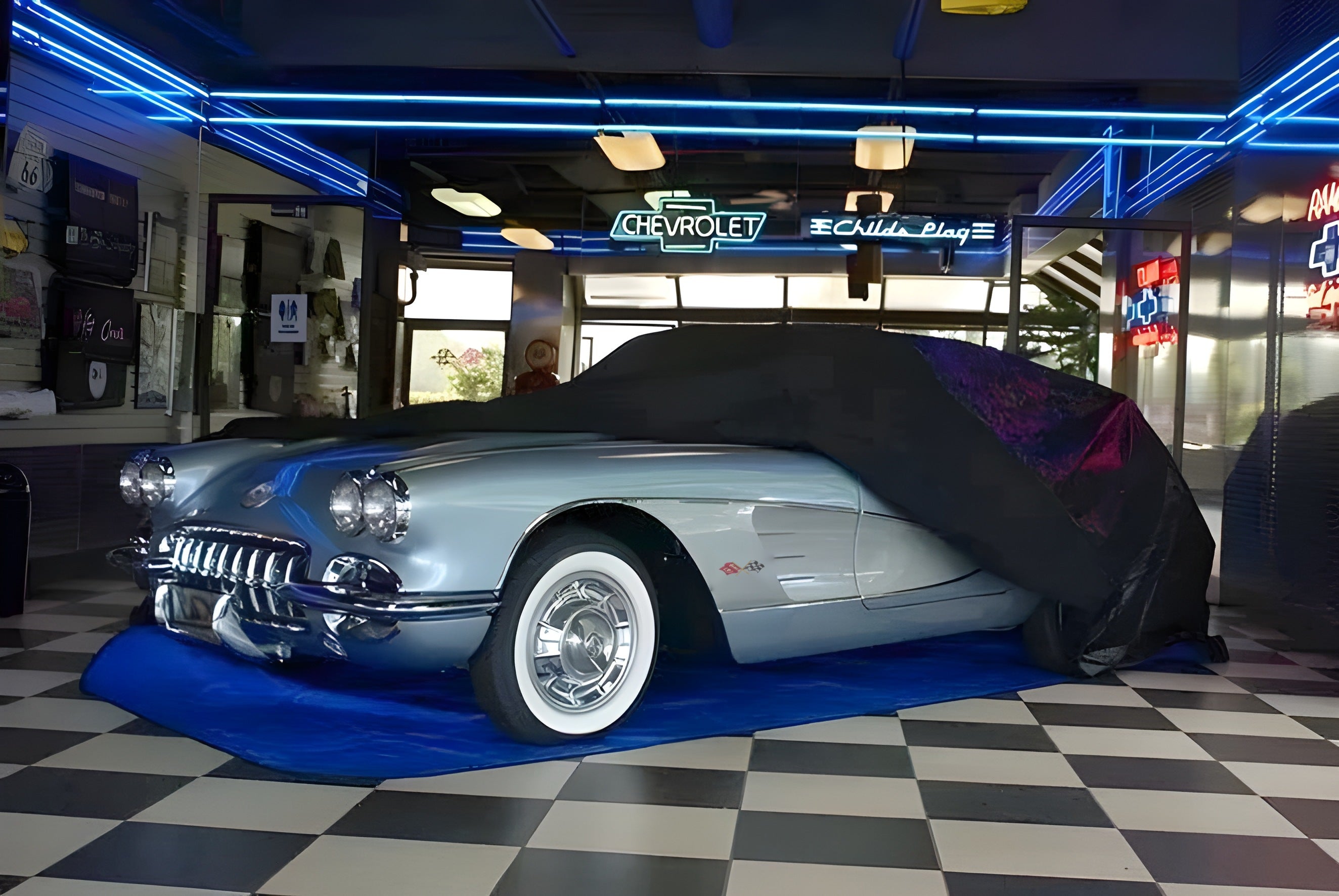 Classic car under a Classic Car Cocoon